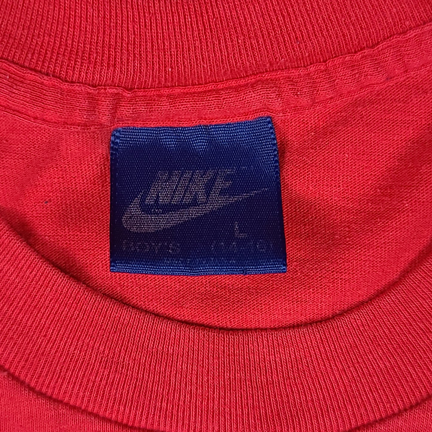 Vintage 80's Nike Air Jordan Rings Red Youth Tee