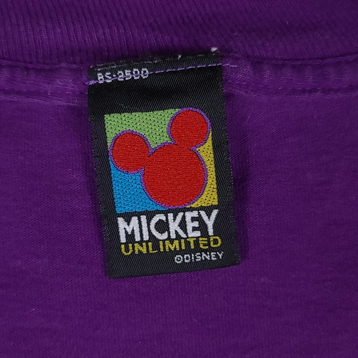 Vintage Purple Mickey Mouse Disney Unlimited Tee