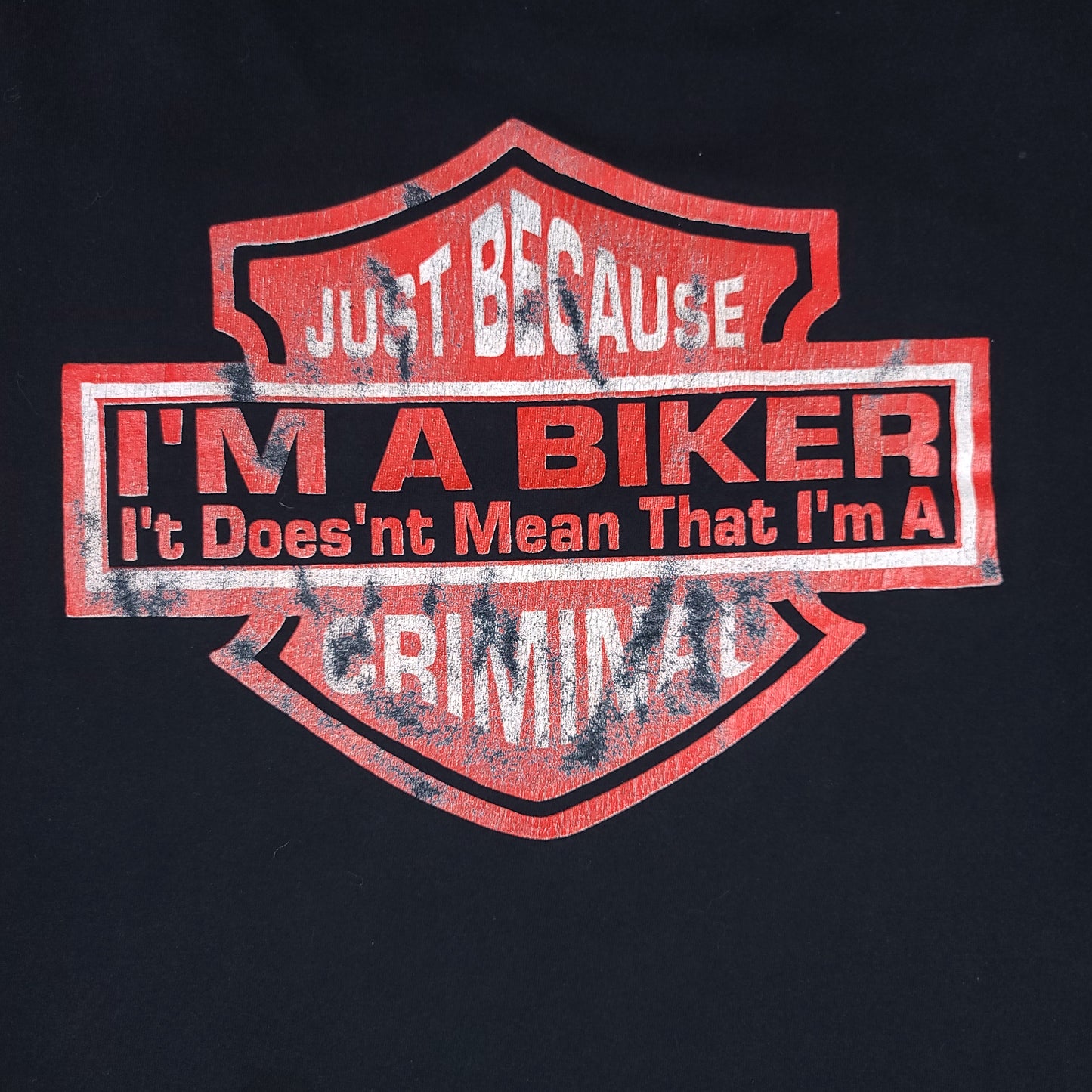 Vintage Bikers Aren't Criminals Black Tee