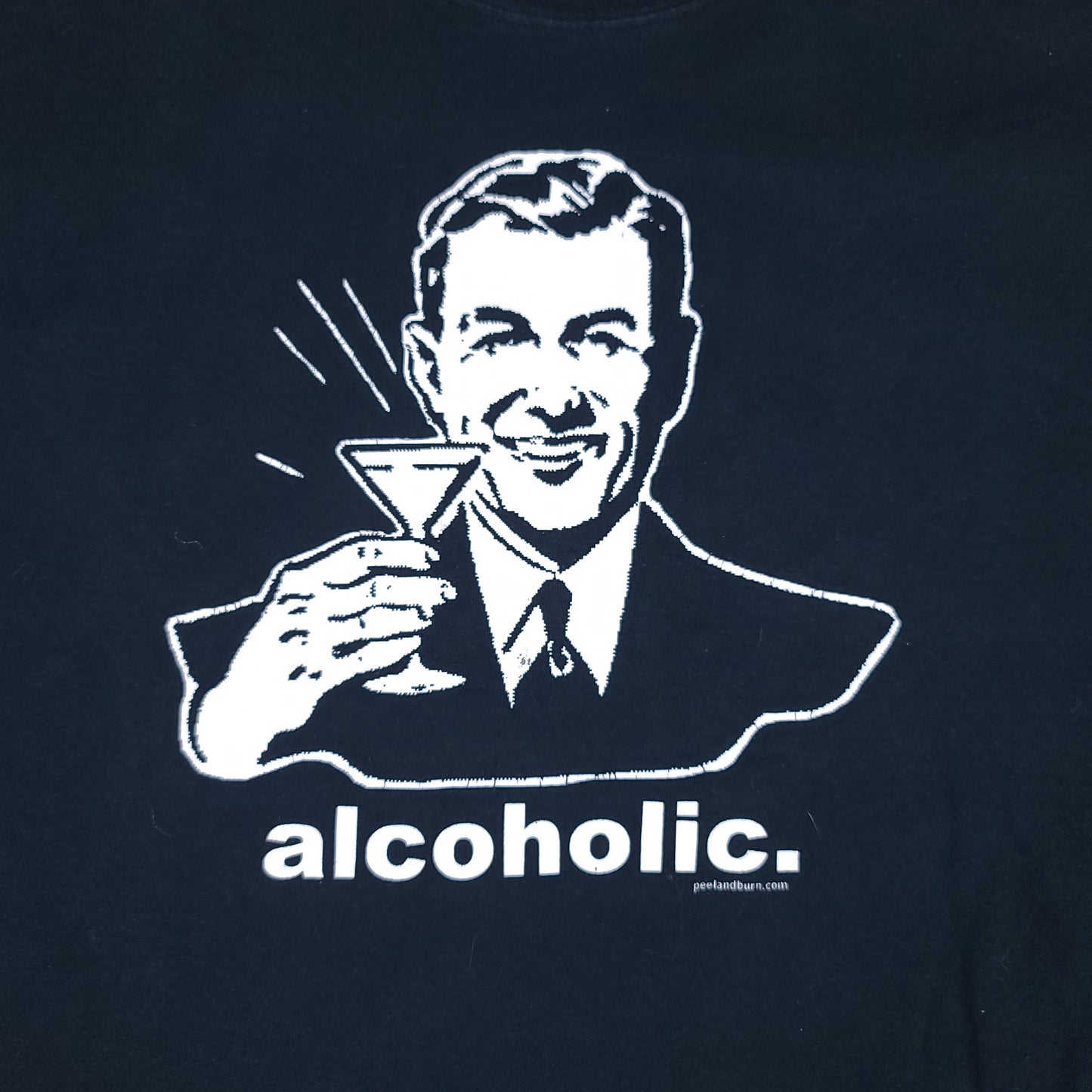 Vintage Alcoholic Black Tee