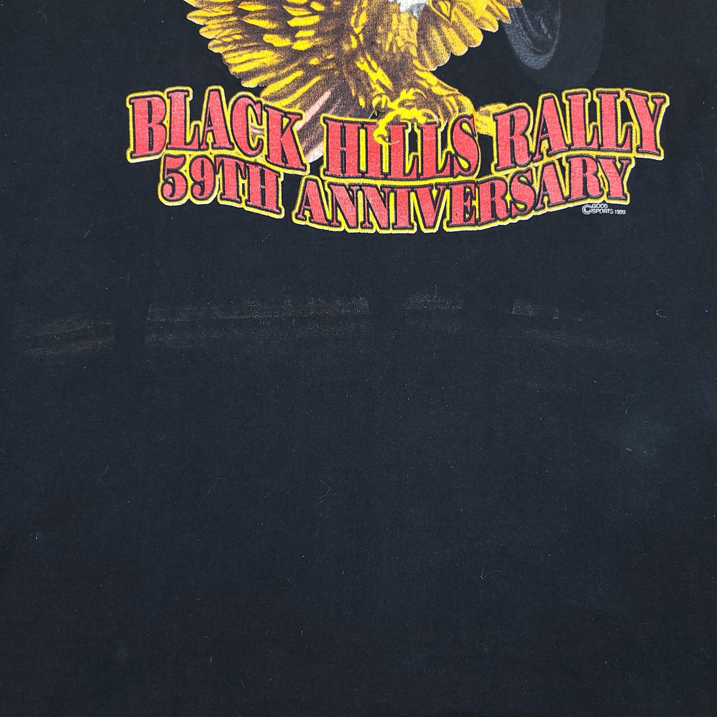 Vintage Sturgis Black Hills Rally 1999 Black Tee