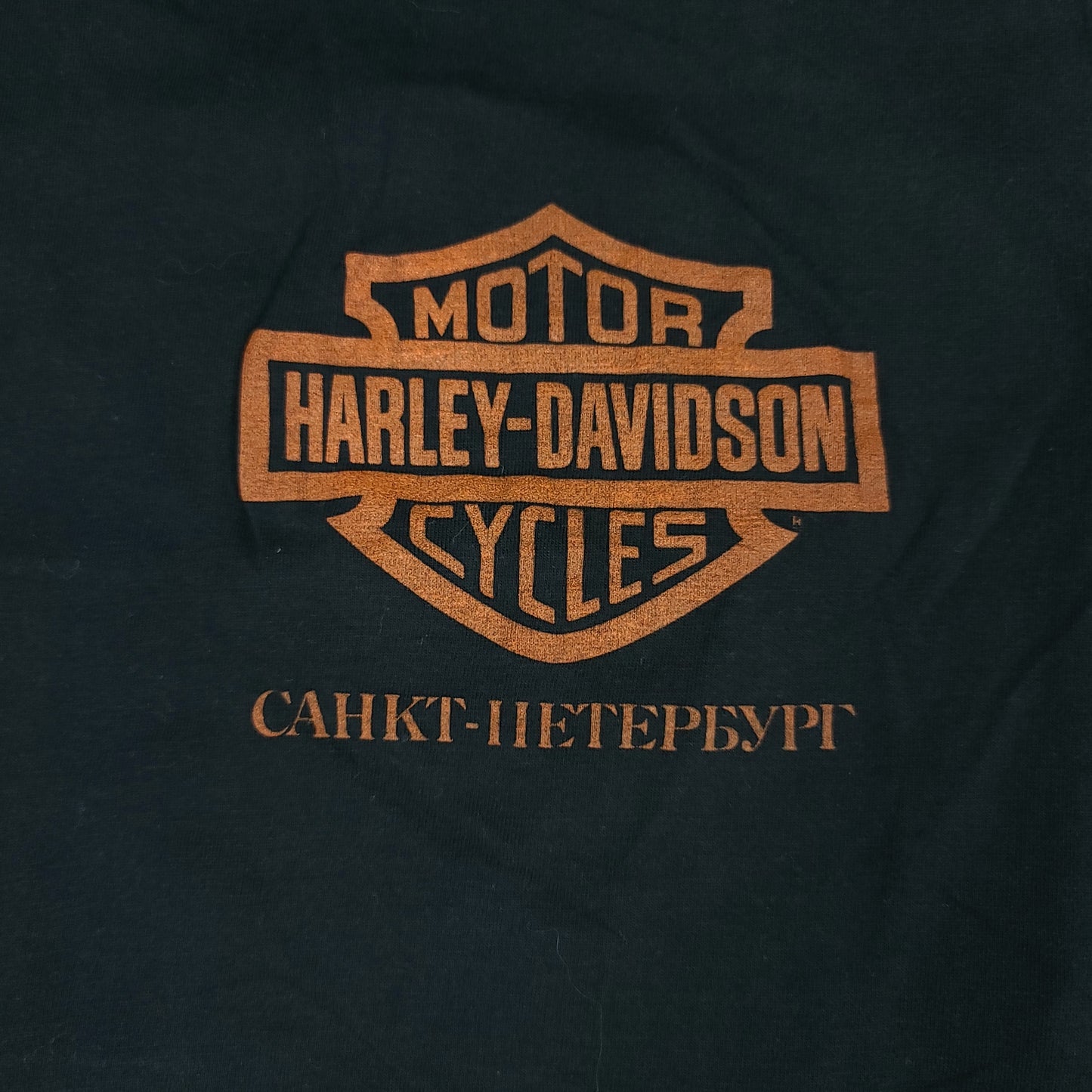 Harley Davidson St. Petersburg Russia Black Tee