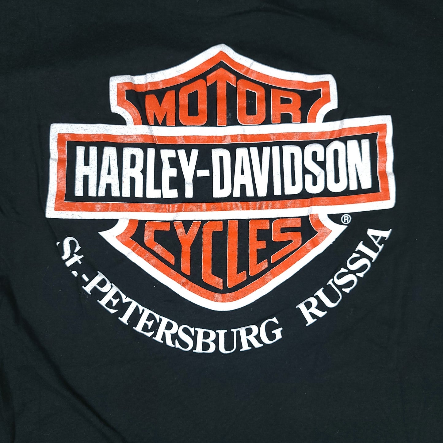 Harley Davidson St. Petersburg Russia Black Tee