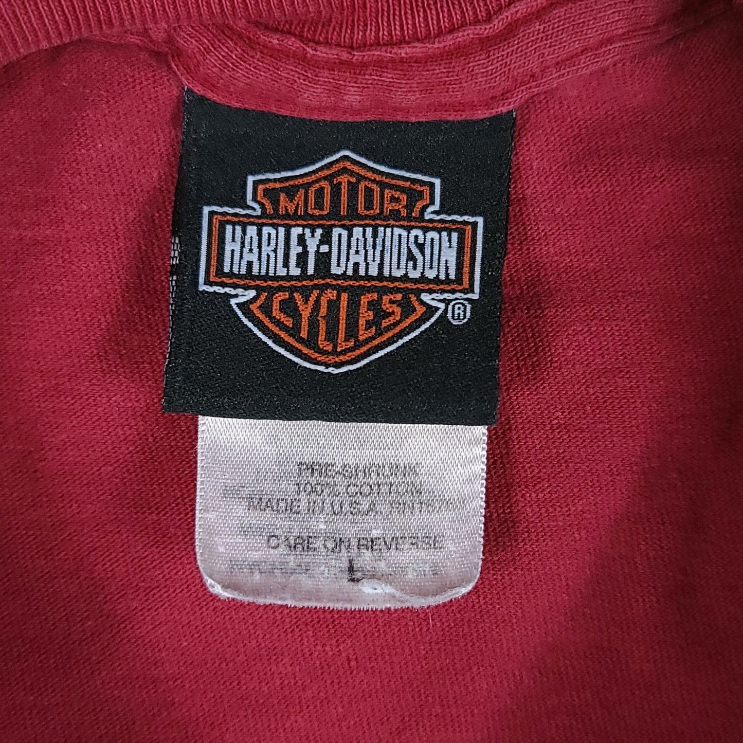 Vintage Harley Davidson Chicago Maroon 2001 Tee