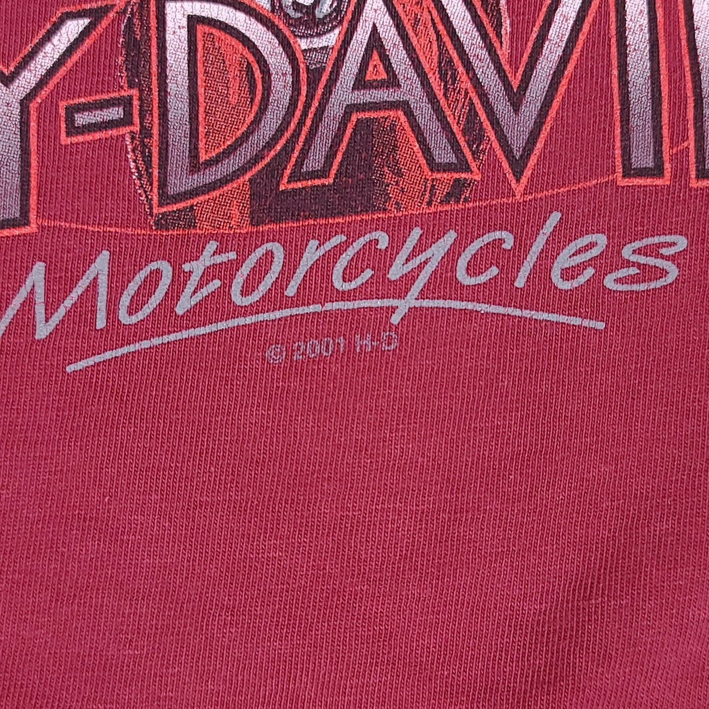 Vintage Harley Davidson Chicago Maroon 2001 Tee