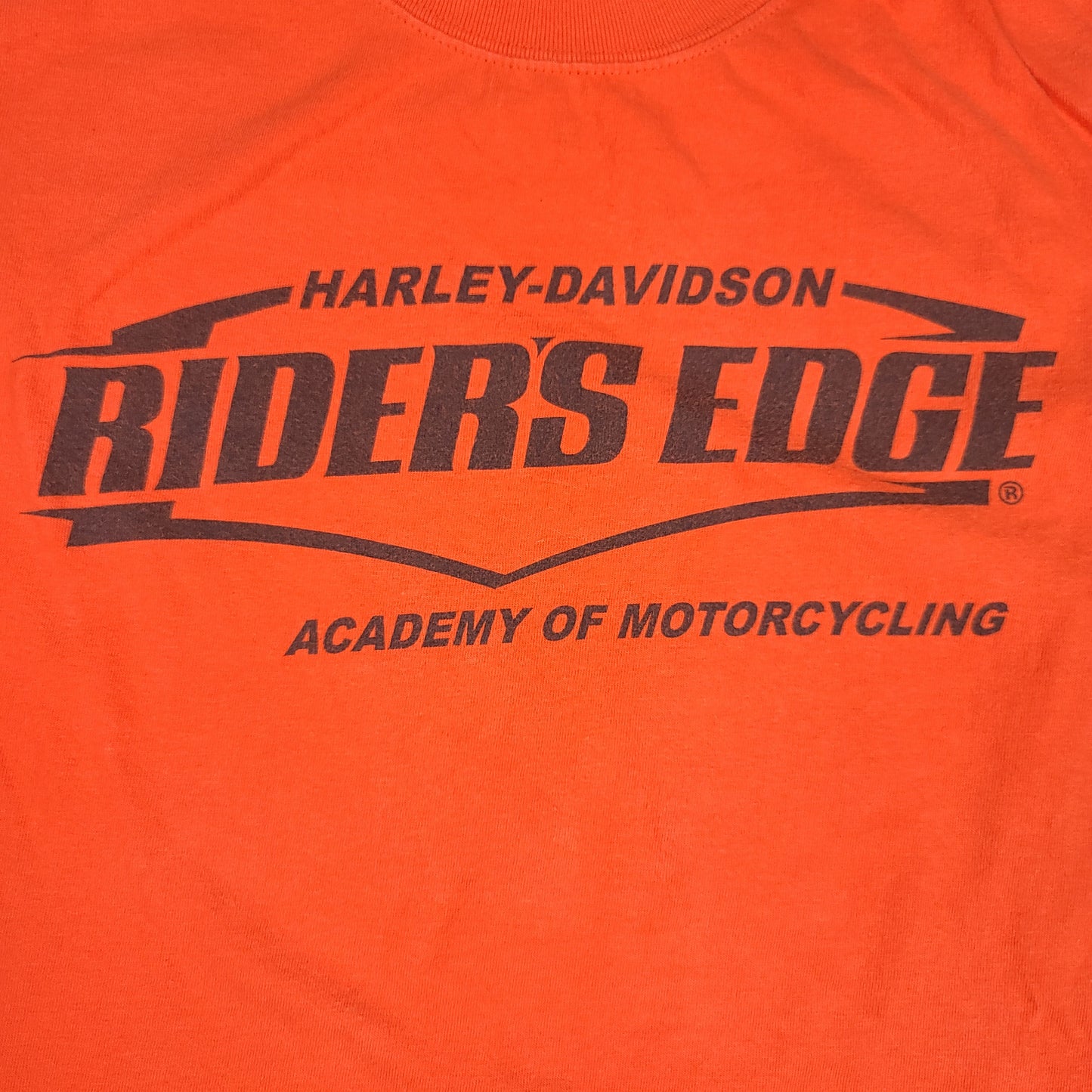 Harley Davidson Chicago Riders Edge Orange Long Sleeve Tee