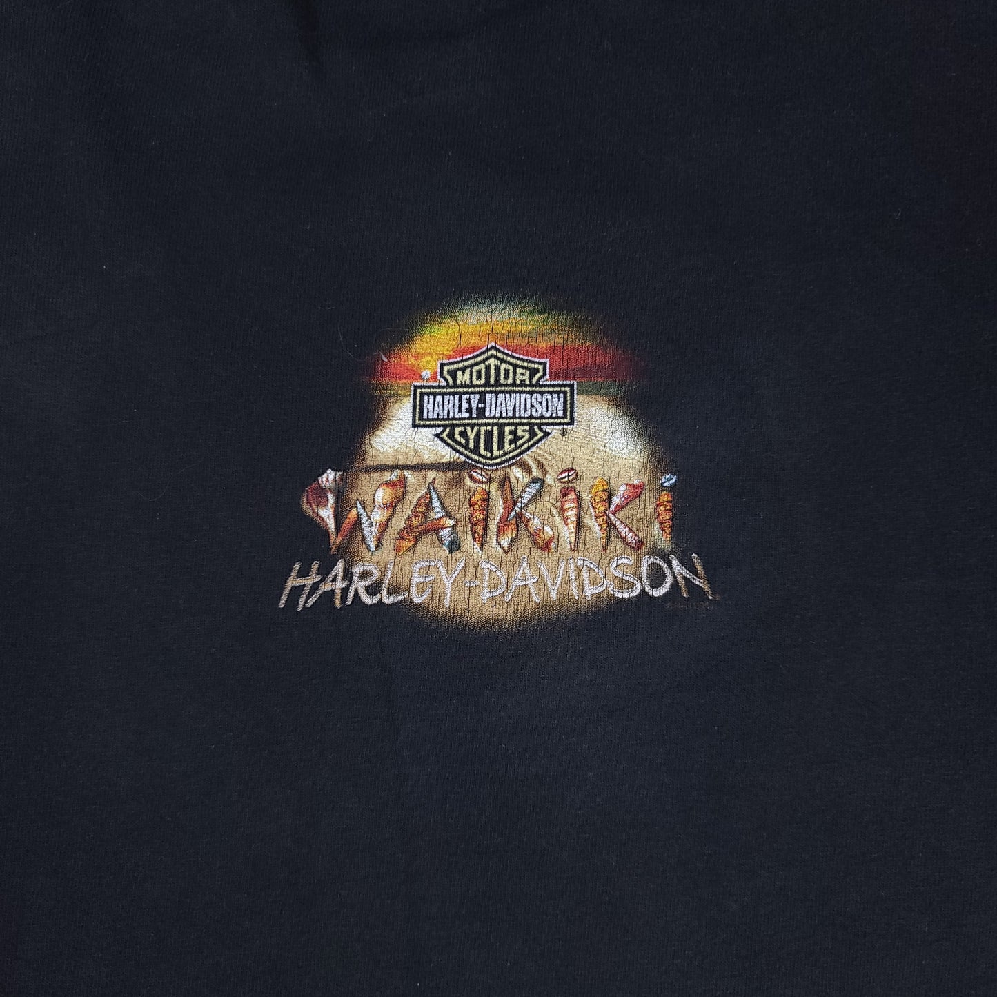 Harley Davidson Waikiki Black Tee