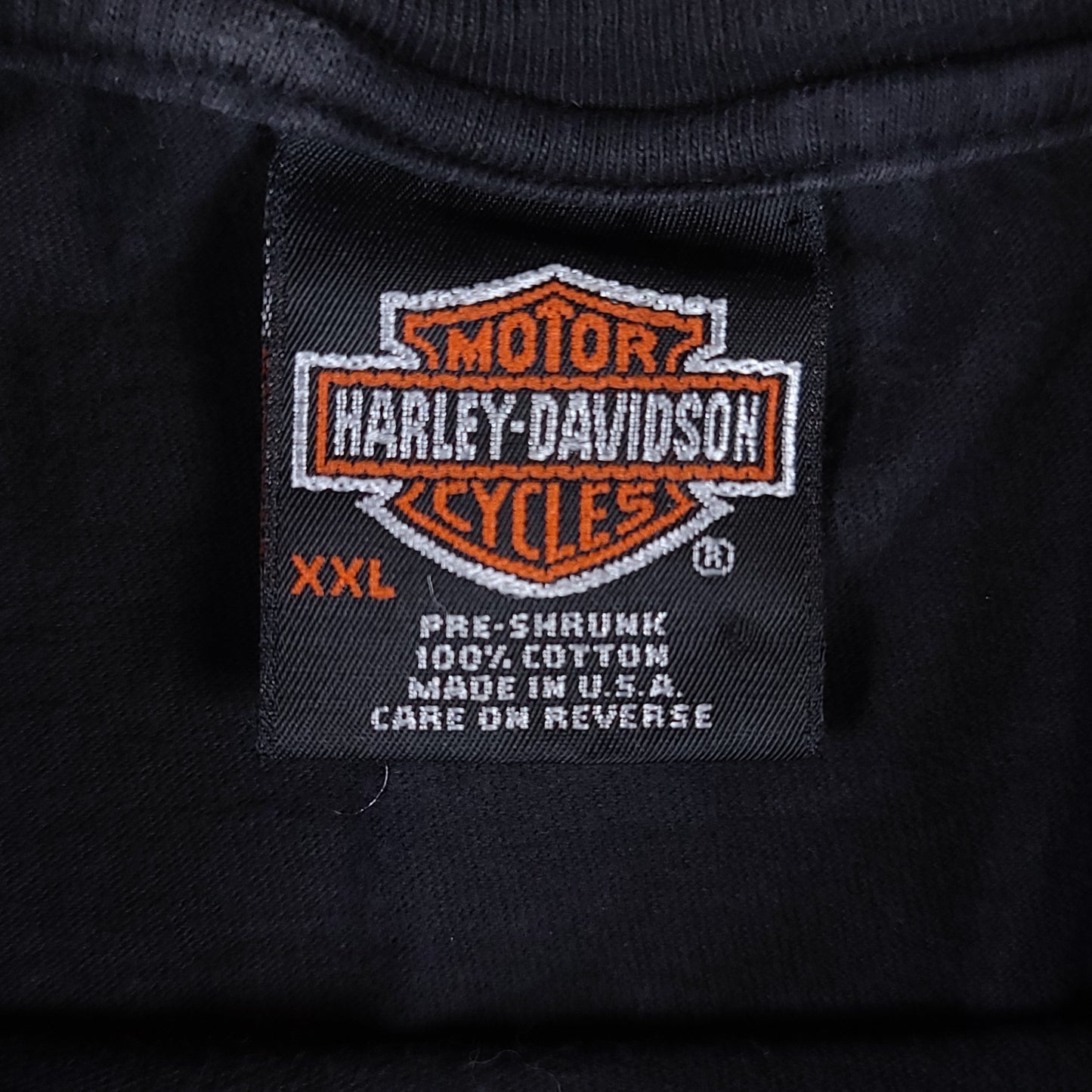 Harley Davidson Motorcycles Valpariso Indiana Black Tee