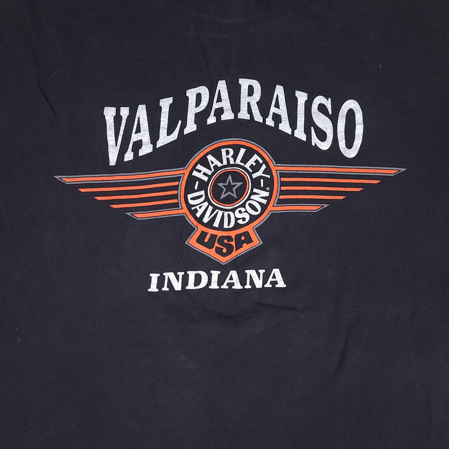 Harley Davidson Motorcycles Valpariso Indiana Black Tee