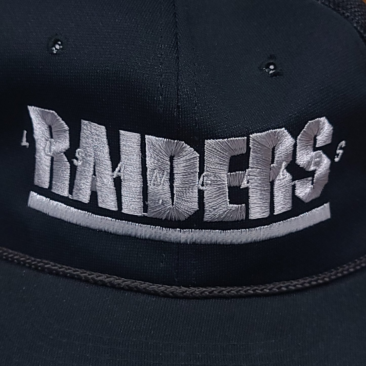 Vintage Los Angeles Raiders NFL Black Sports Specialties Trucker Hat