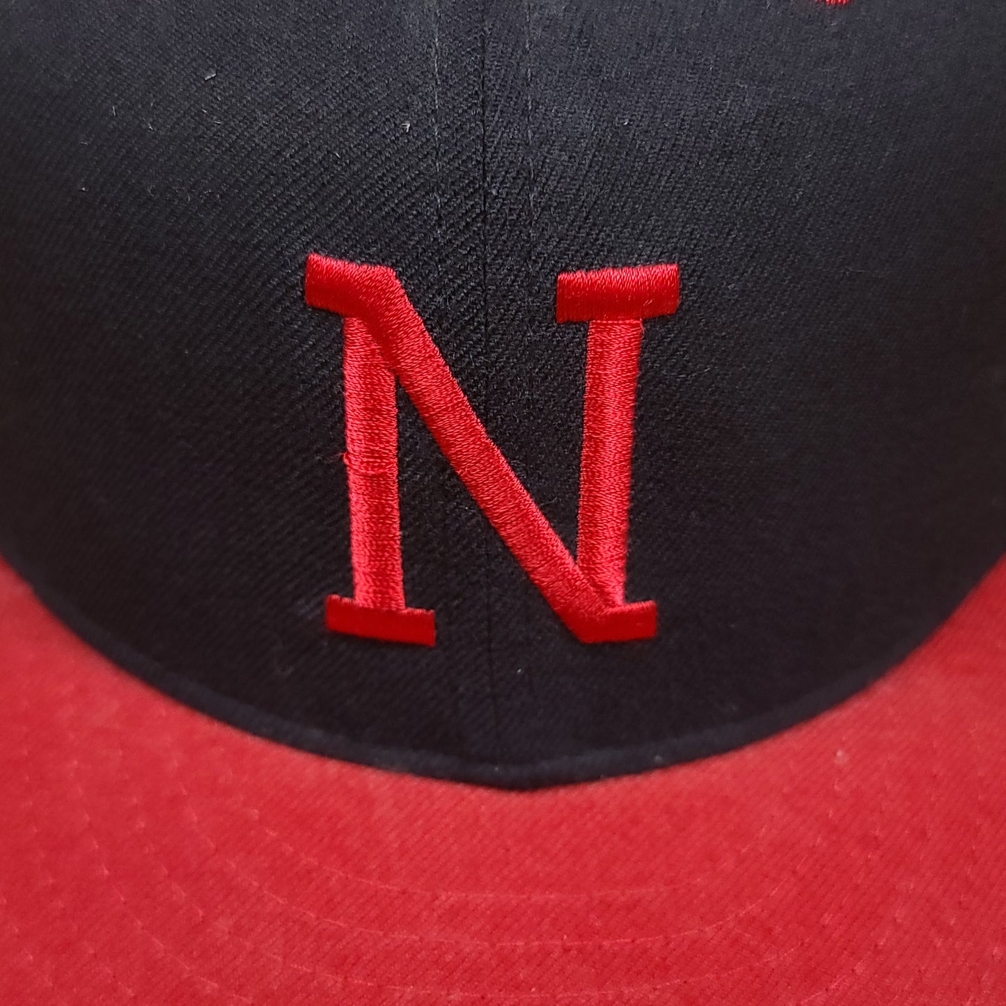 Vintage University of Nebraska Huskers New Era 7 1/8 FItted Wool Hat