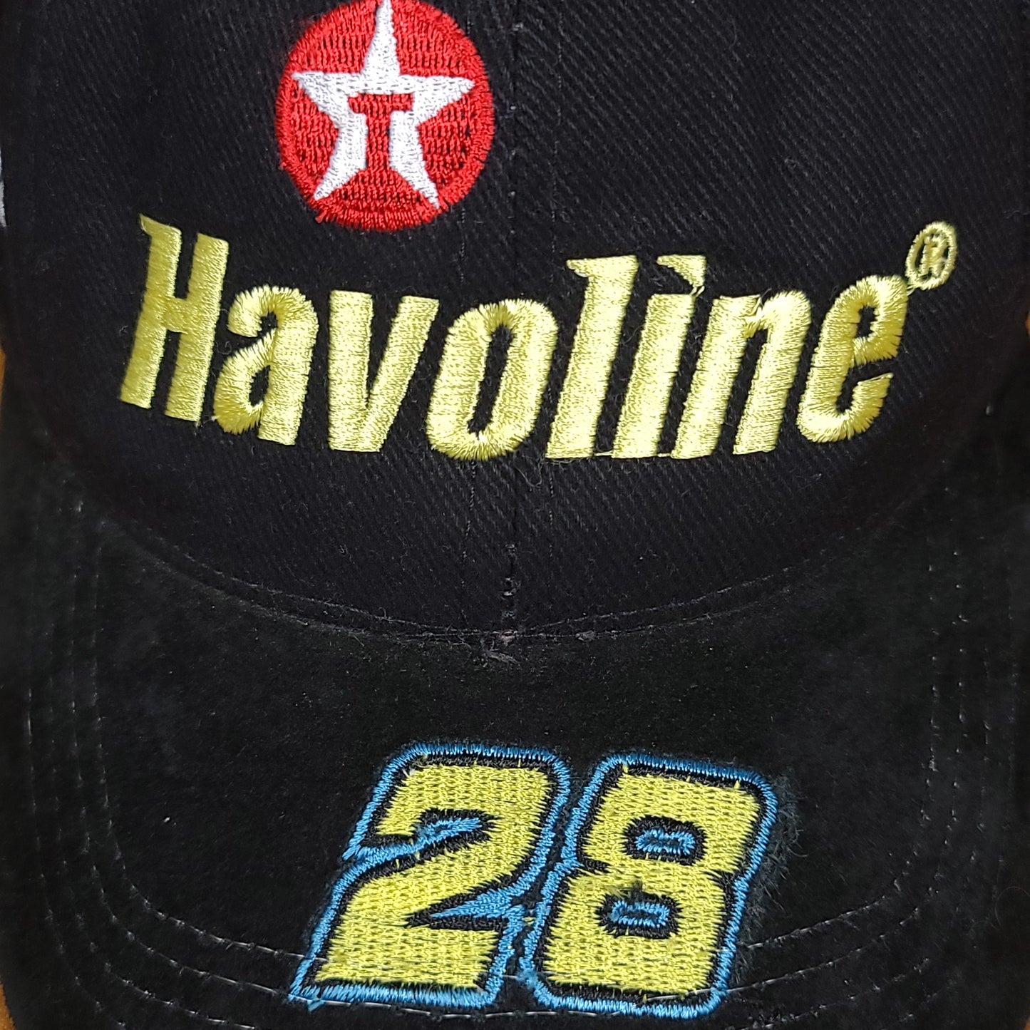 VIntage Havoline #28 Black Strap Back Racing Hat