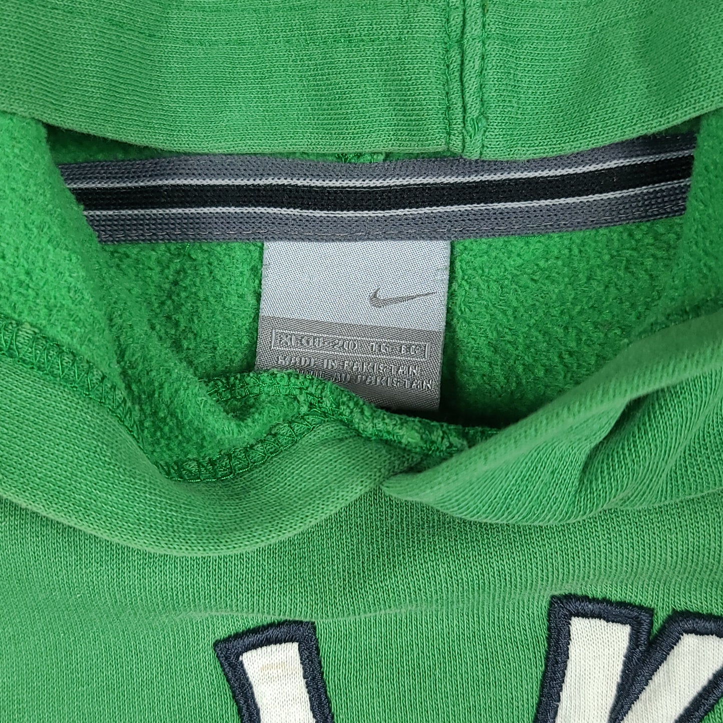 Vintage Nike Green Middle Swoosh Youth Hoodie