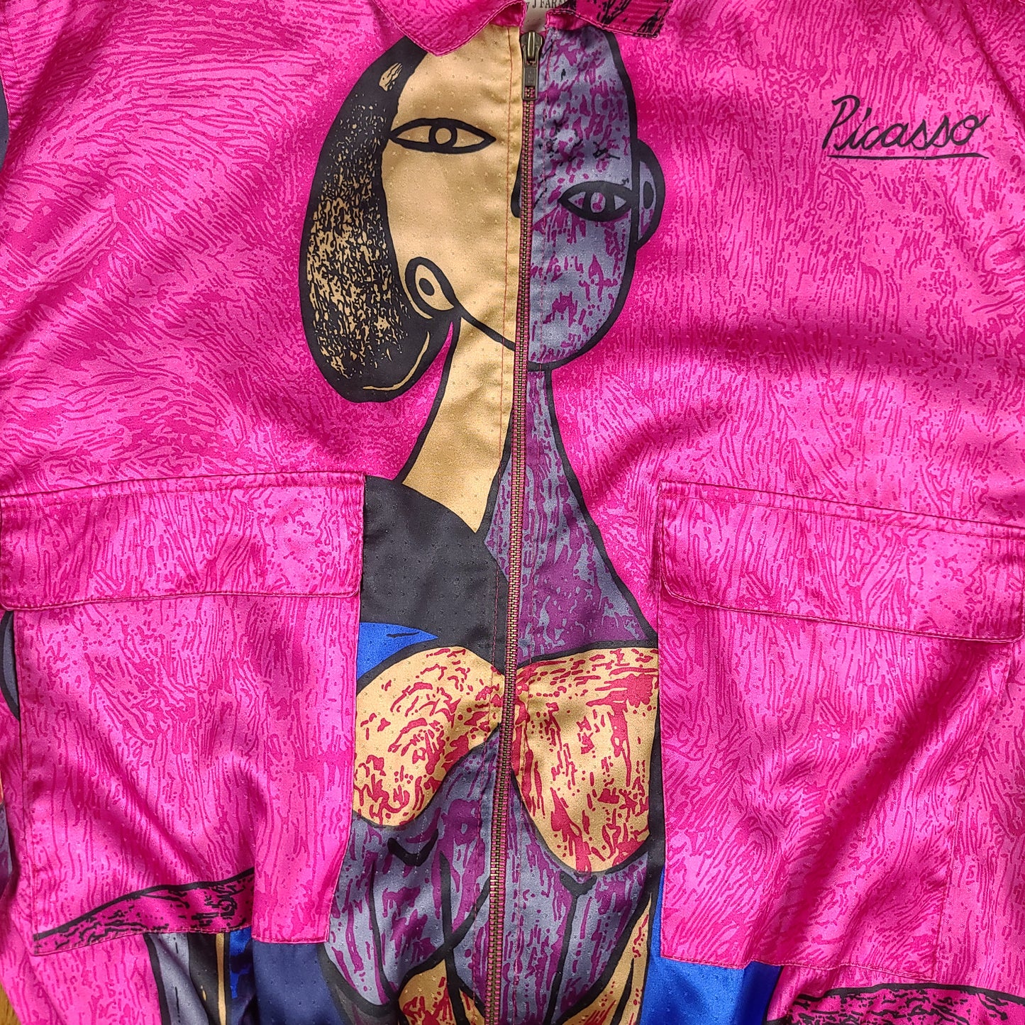 Vintage Picasso Pink Silk Jacket