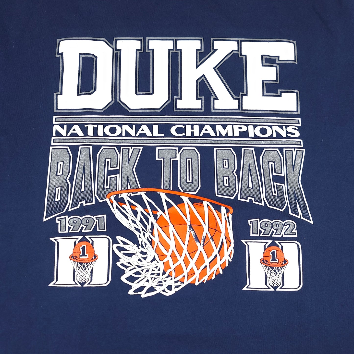 Vintage Duke University 1992 Basketball Champions Tee