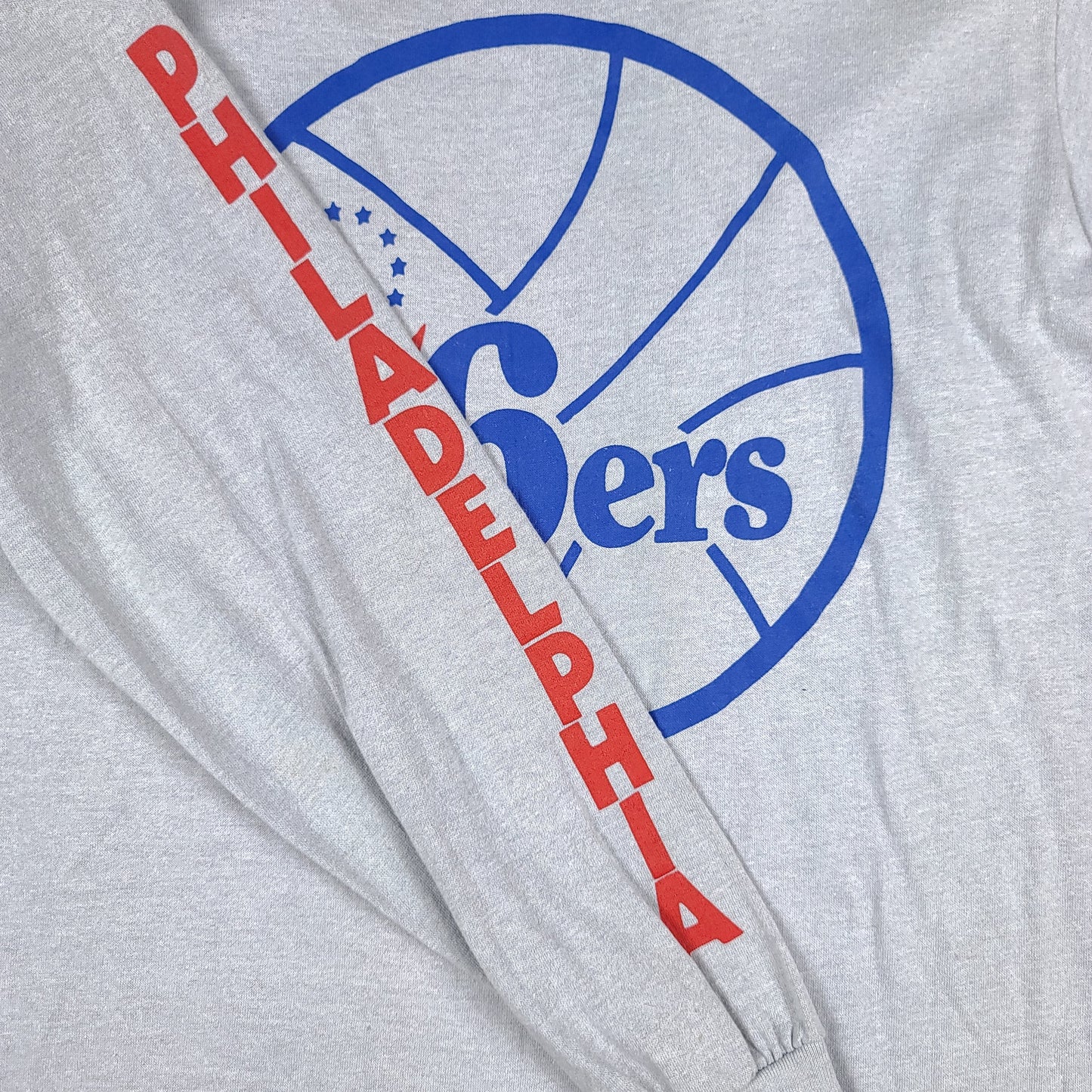 Vintage Philadelphia 76ers Gray Long Sleeve Tee