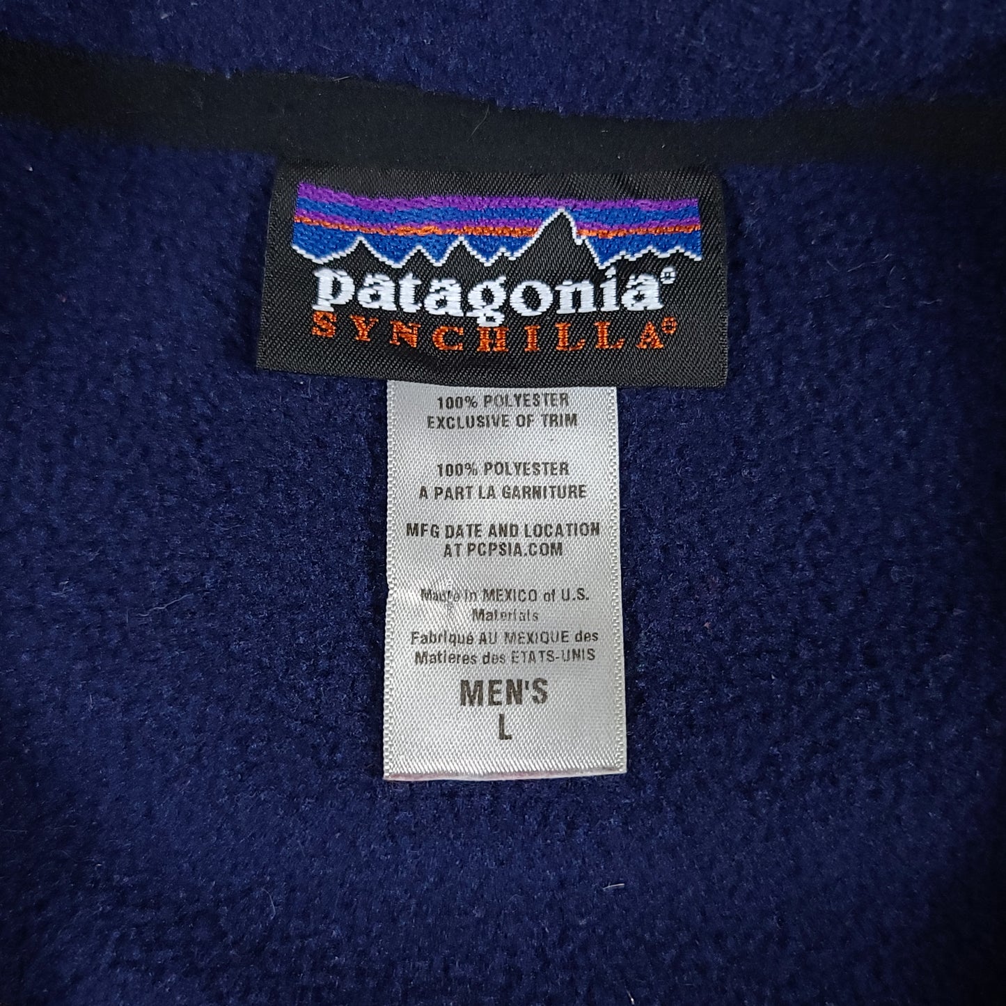 Patagonia Synchilla Navy Blue Fleece Vest