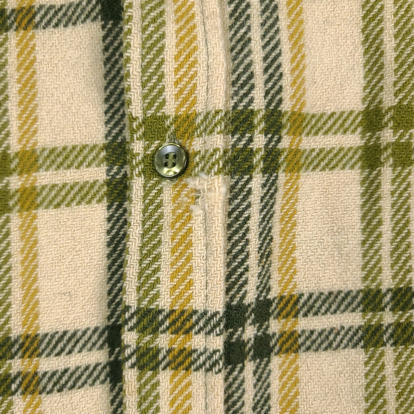 Vintage Pendleton Green Plaid Wool Shirt