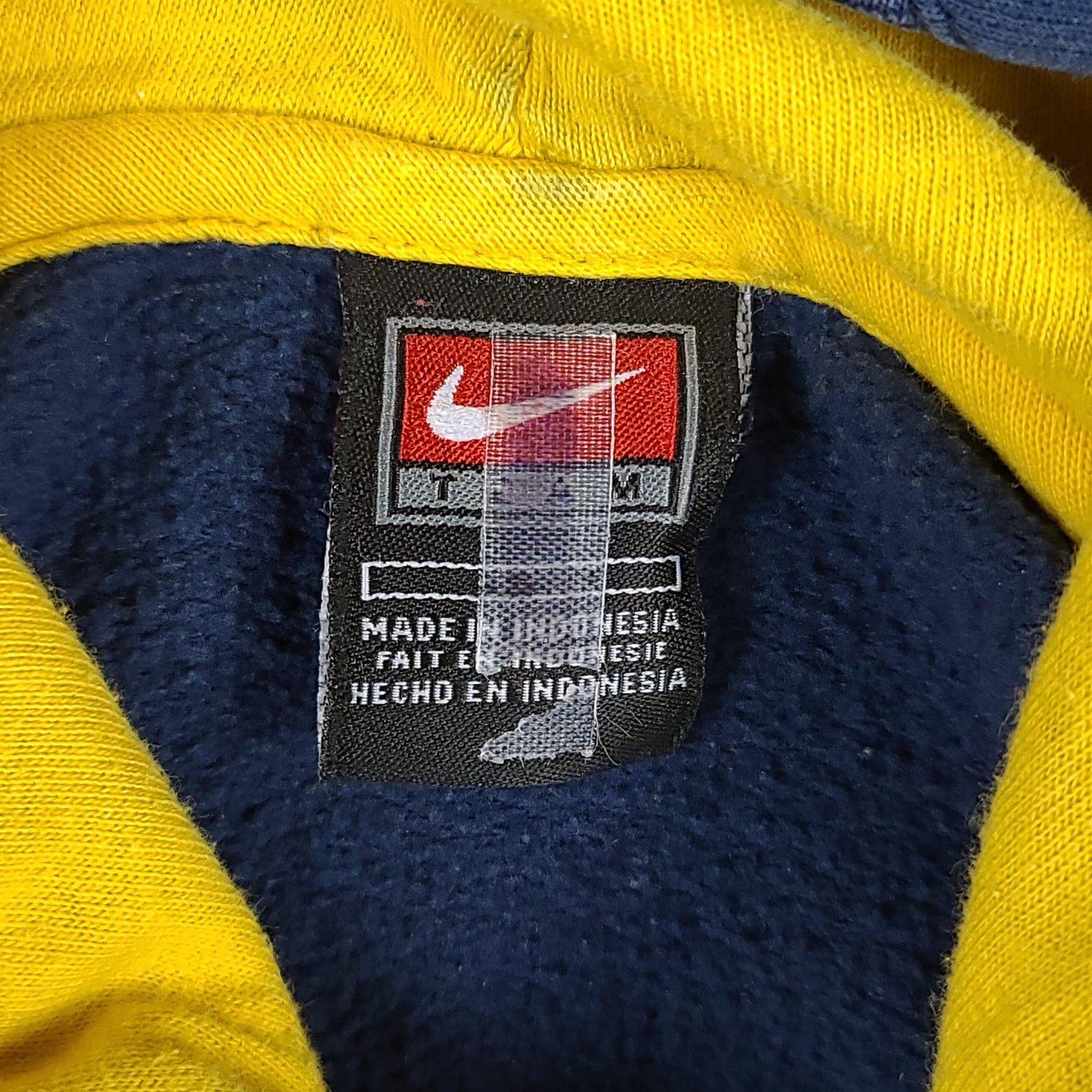 Vintage University of Michigan Nike Blue Middle Swoosh Youth Hoodie