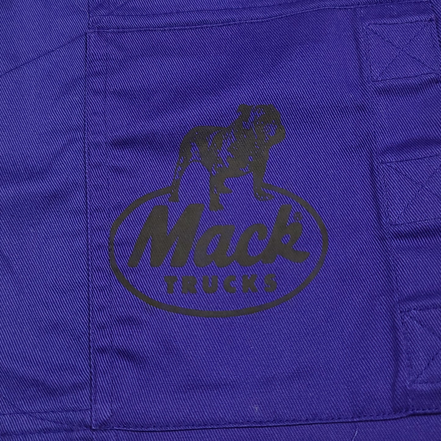 Vintage Purple Mack Trucks Utility Shorts