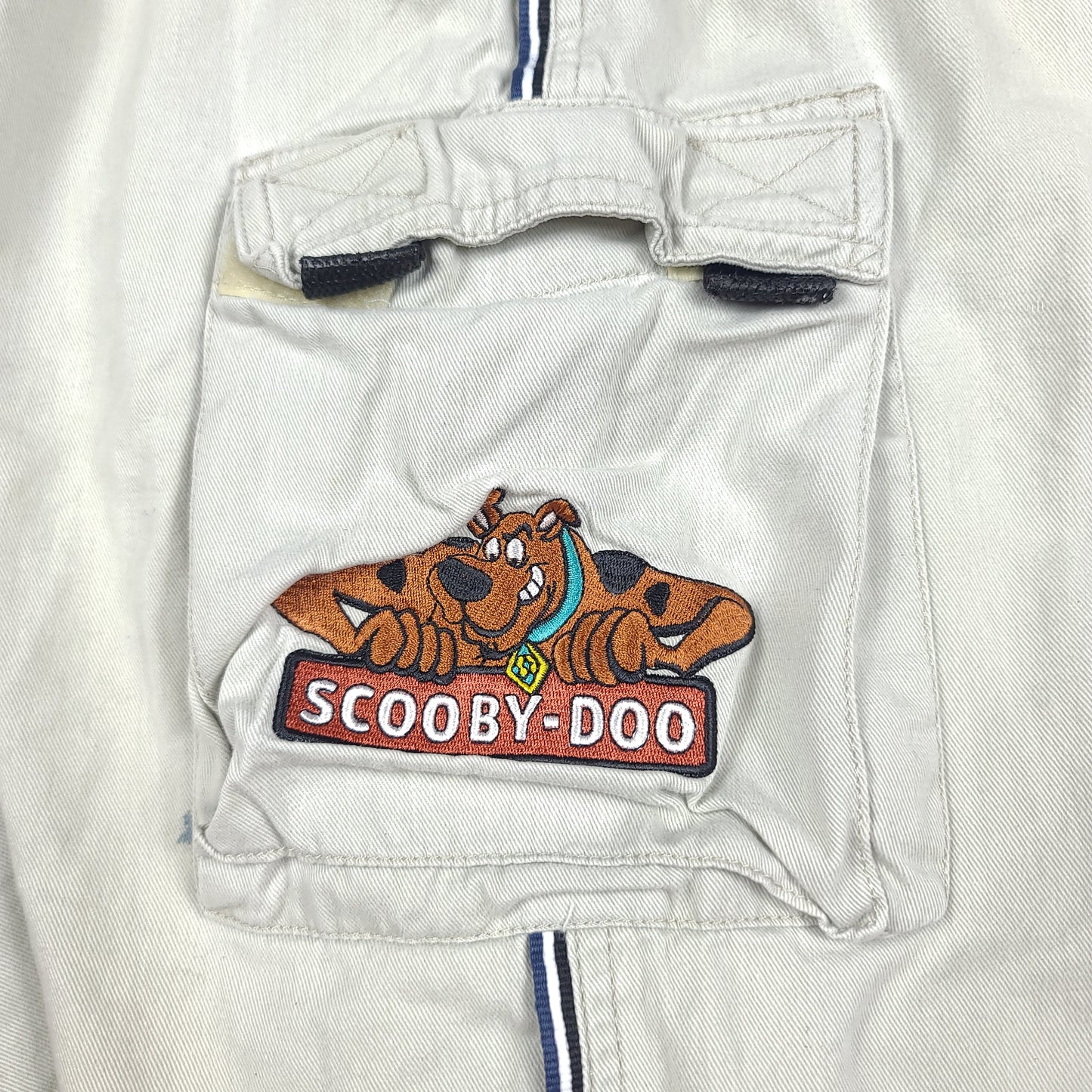 Vintage Scooby Doo Cartoon Network Beige Cargo Shorts