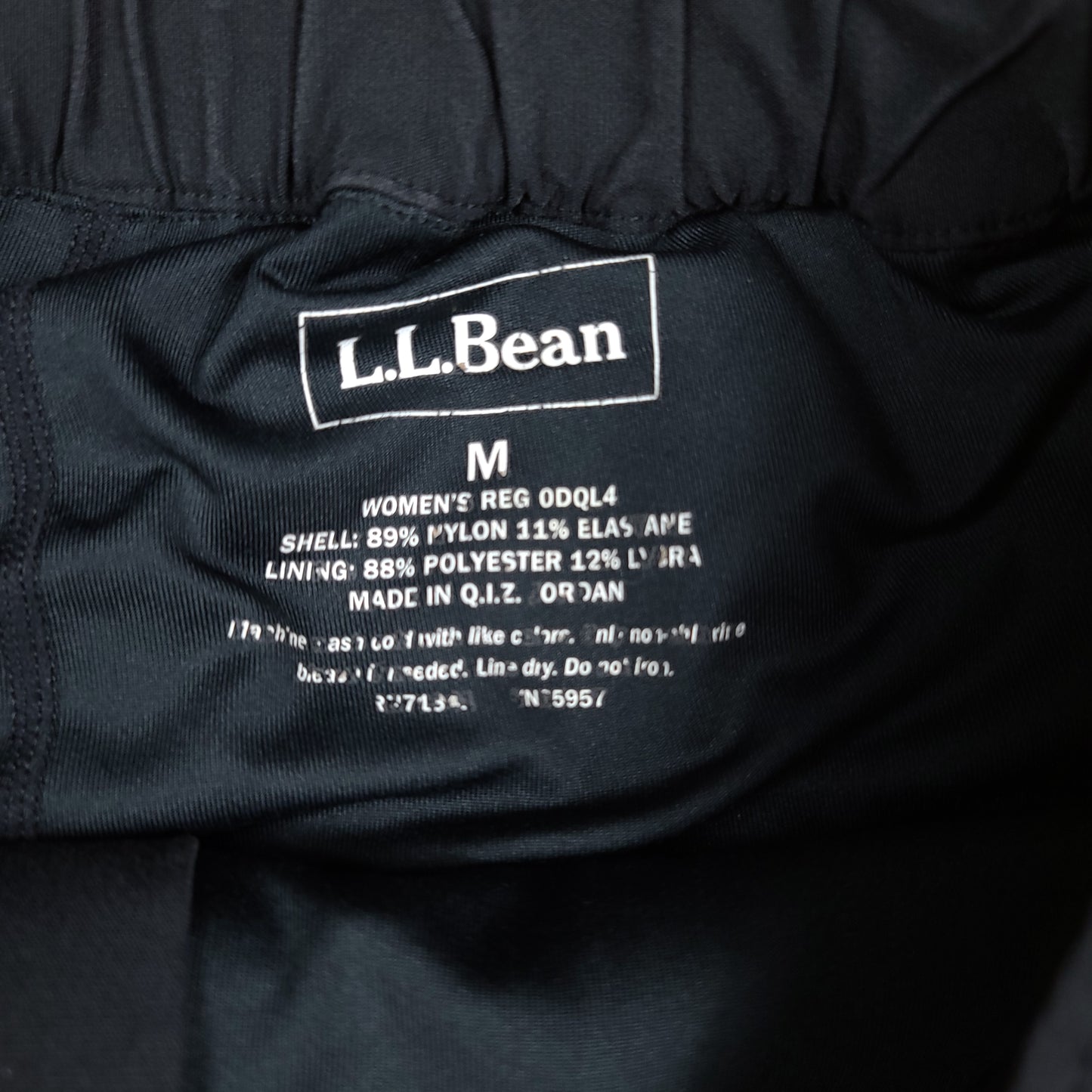 L.L. Bean Black Nylon Shorts