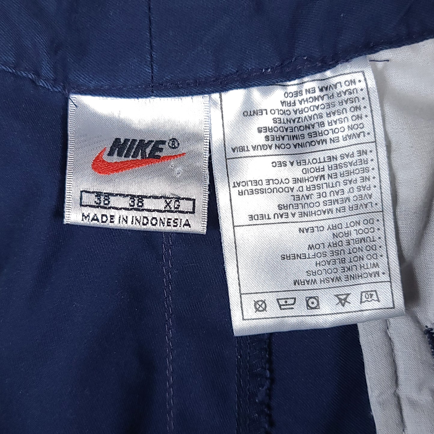 Vintage Nike Navy Blue Challenge Court Cotton Tennis Shorts