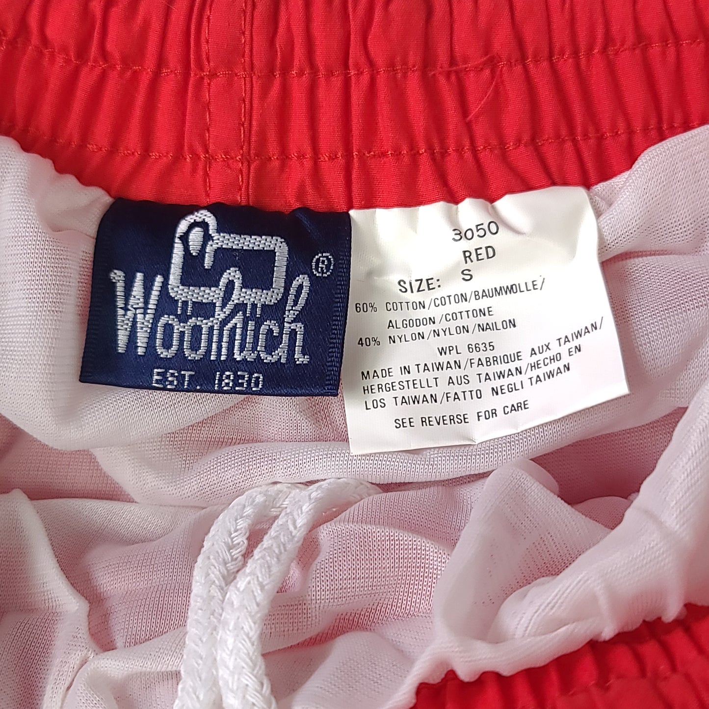 Vintage Woolrich Red Nylon Shorts