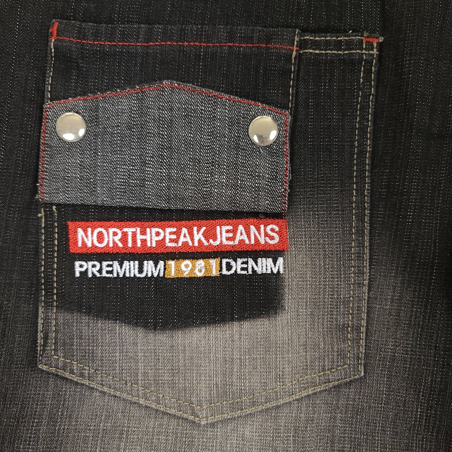 Vintage Y2K Black Rinse North Peak Premium Denim Pants