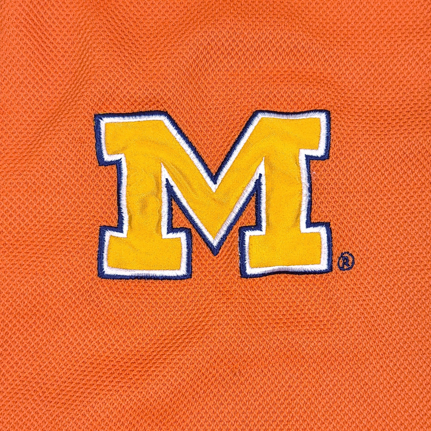 Vintage University of Michigan Orange Baseball Jersey