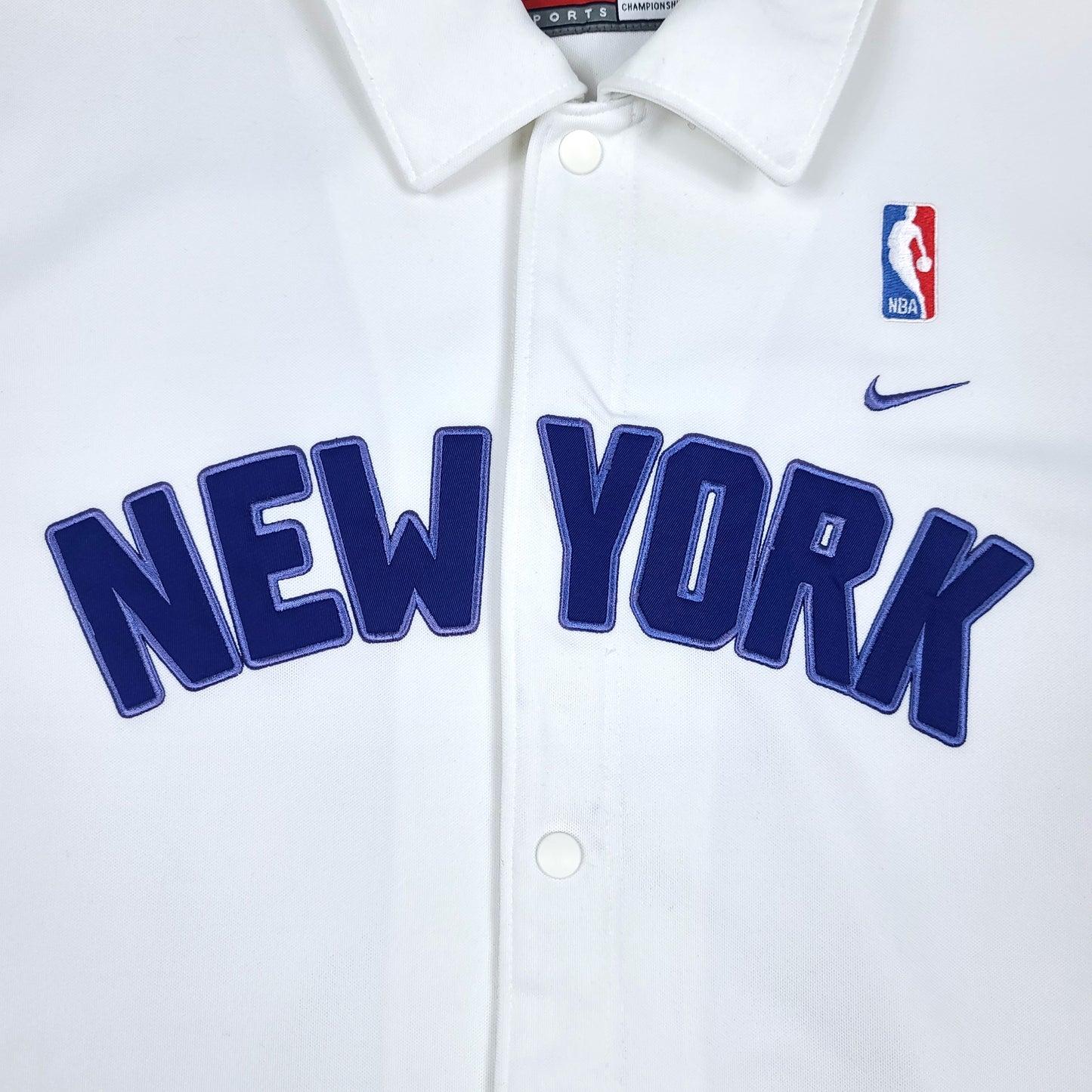 Vintage New York Knicks Nike White Warm Up Jersey