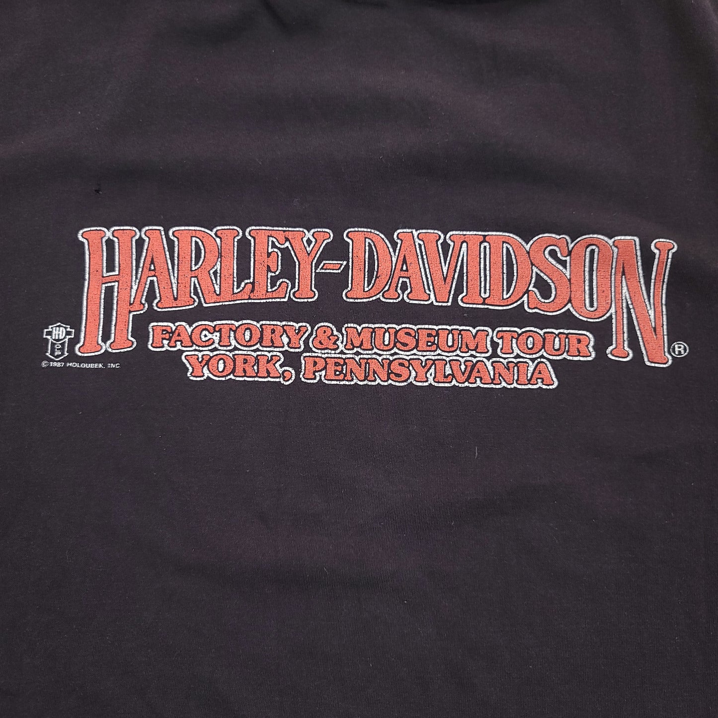 Vintage 1985 Harley Davidson Motorcycles Holoubek "1930 Model 74" Shirt