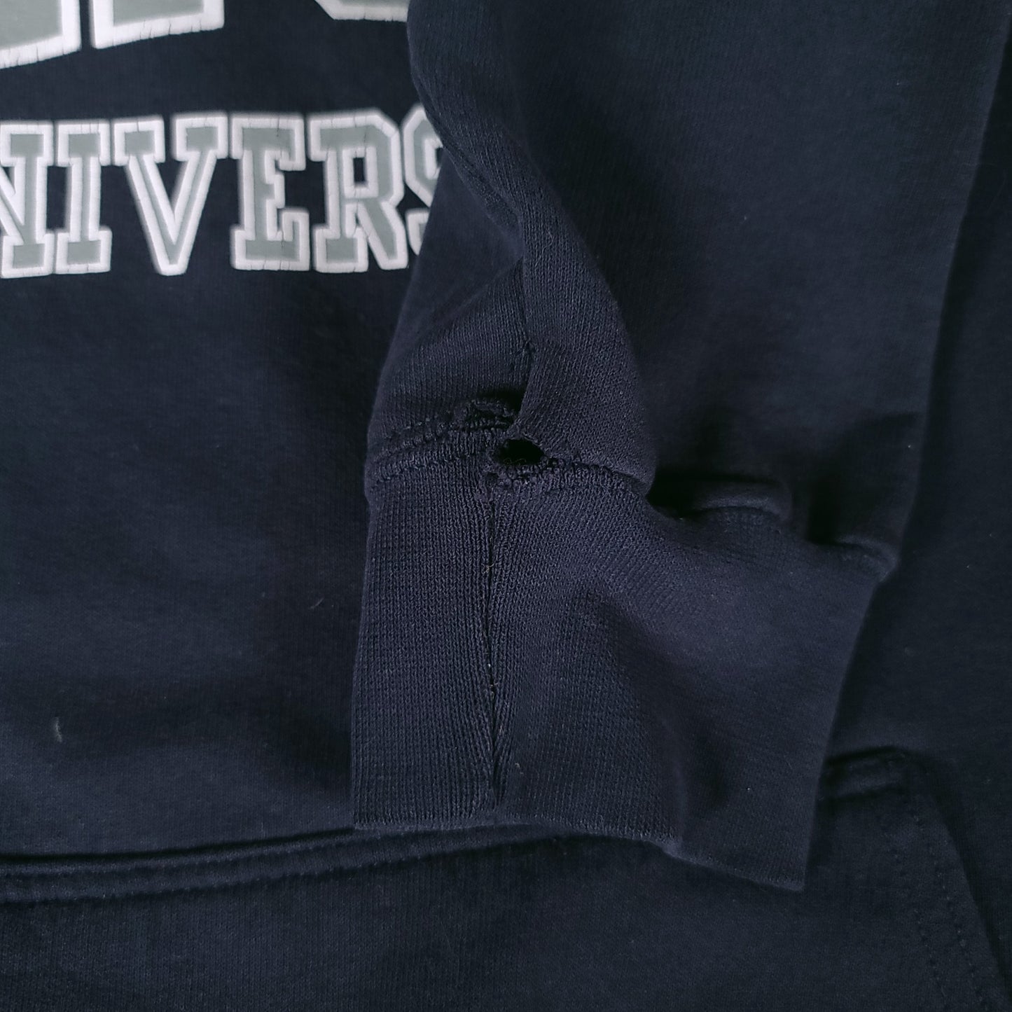 Vintage Oxford University Navy Blue Hoodie