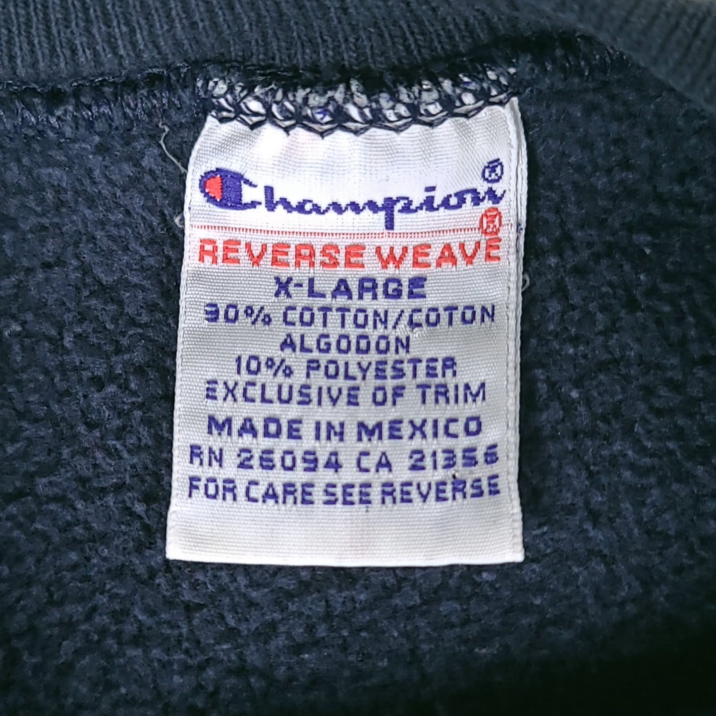 Vintage 1994 Iowa Navy Blue Champion Reverse Weave Sweatshirt