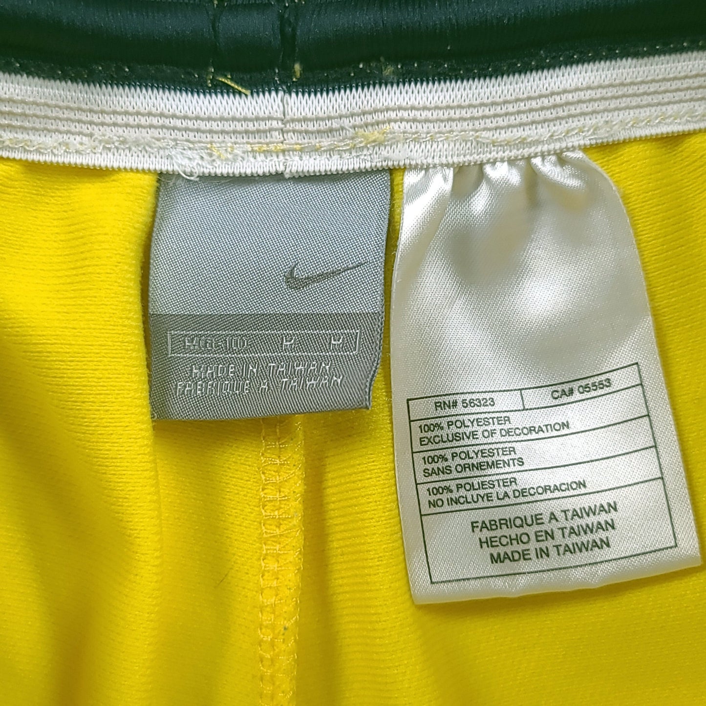 Vintage Nike Yellow Youth Athletic Shorts