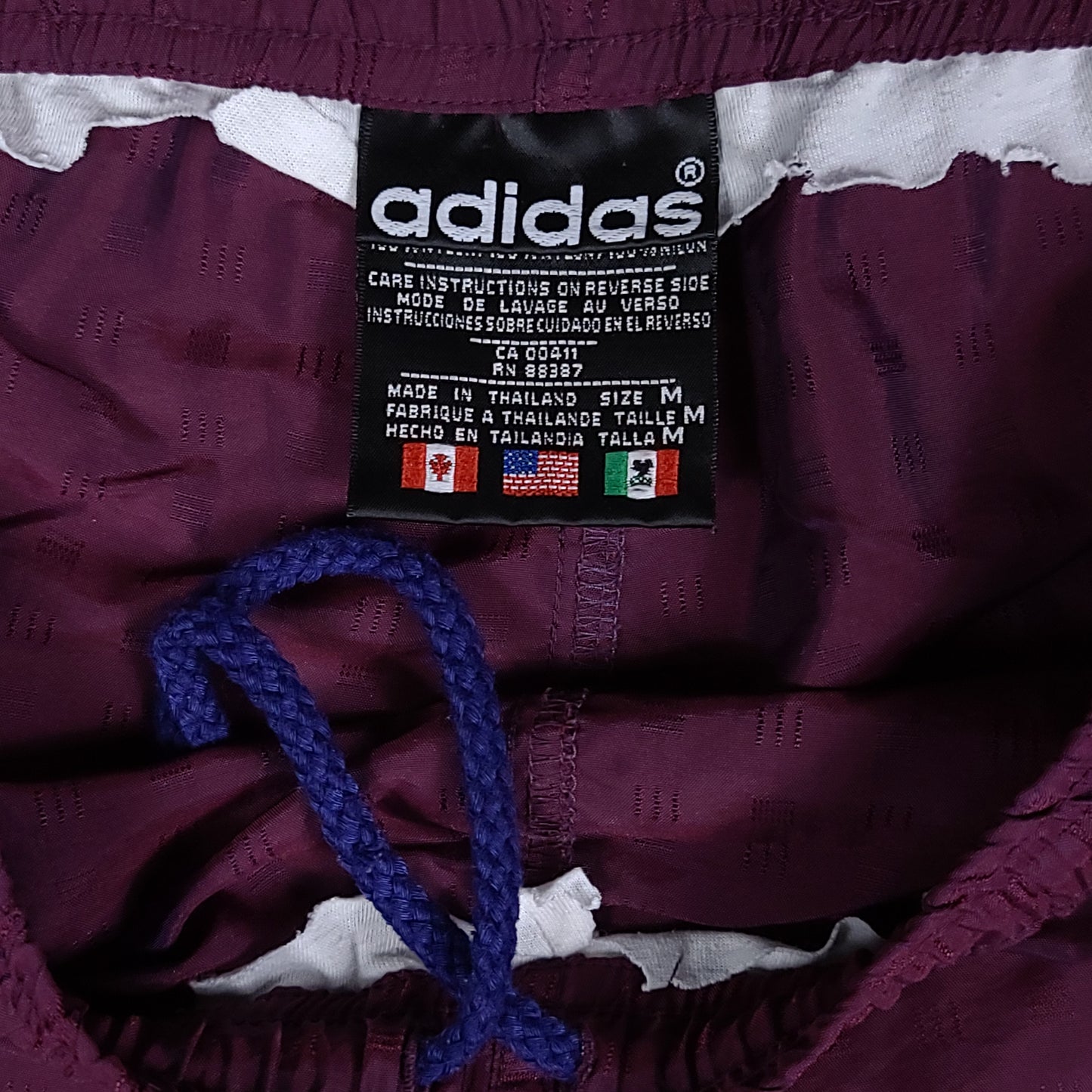 Vintage 90's adidas Maroon / Purple Track Pants