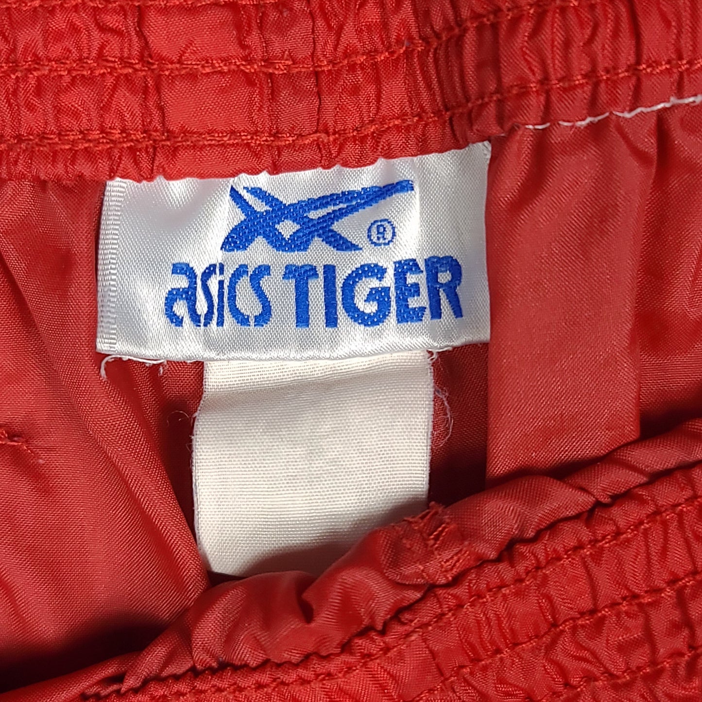 Vintage Asics Tiger Red Nylon Track Pants