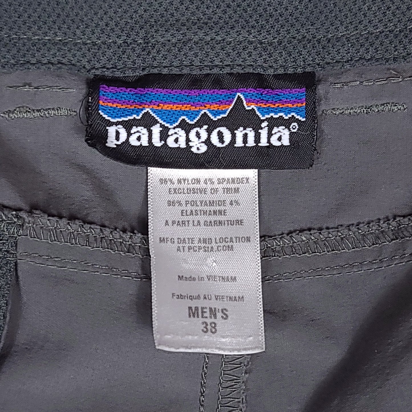 Patagonia Gray Baggy Nylon Track Pants