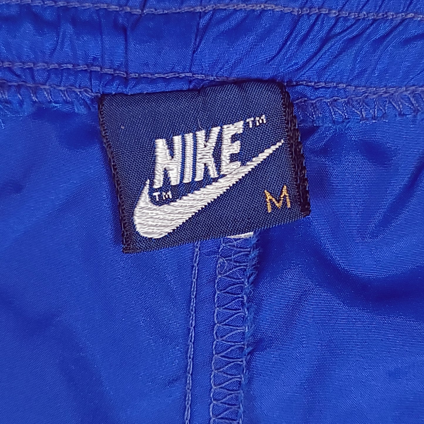 Vintage 80's Nike Blue Nylon Track Pants