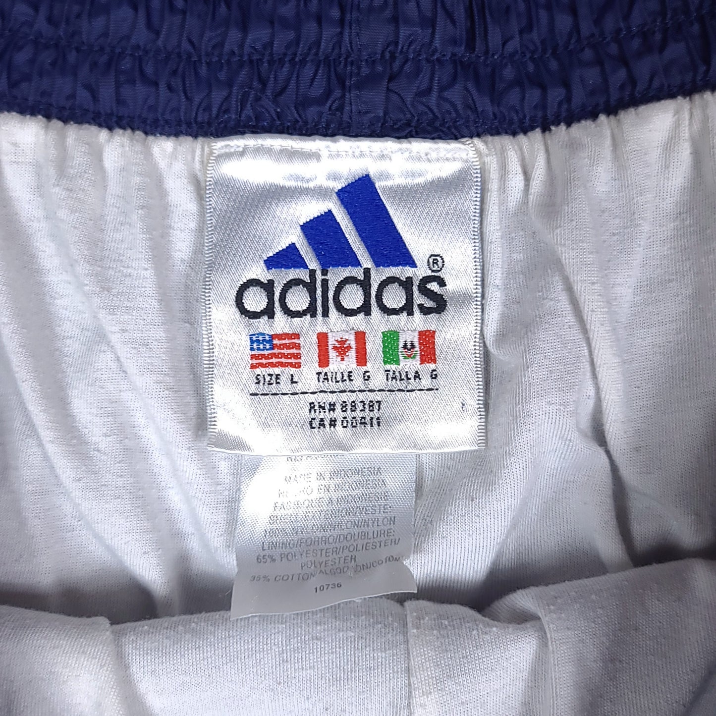 Vintage adidas Navy Blue Tear Away Nylon Track Pants