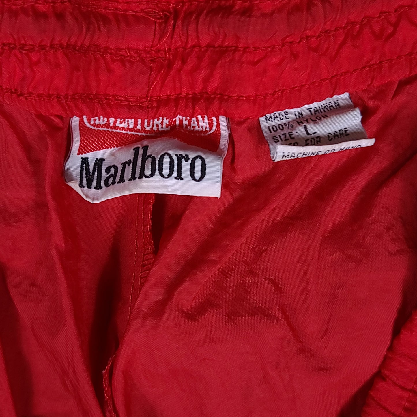 Vintage Marlboro Cigarettes Red Nylon Track Pants