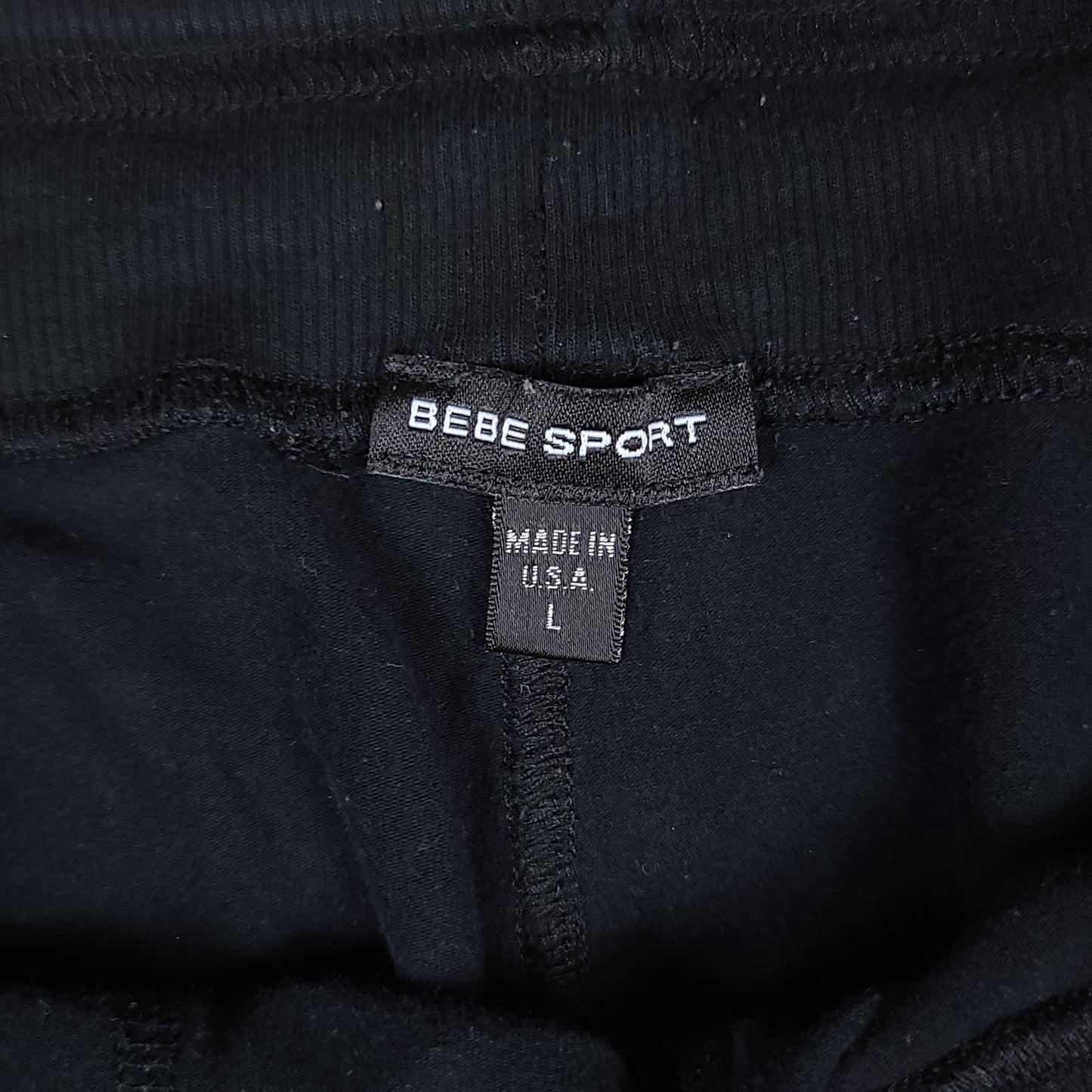 Vitnage Bebe Sport Black Cotton Sweatpants