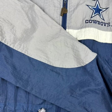 Vintage Dallas Cowboys Jacket Windbreaker Parka Pro Player