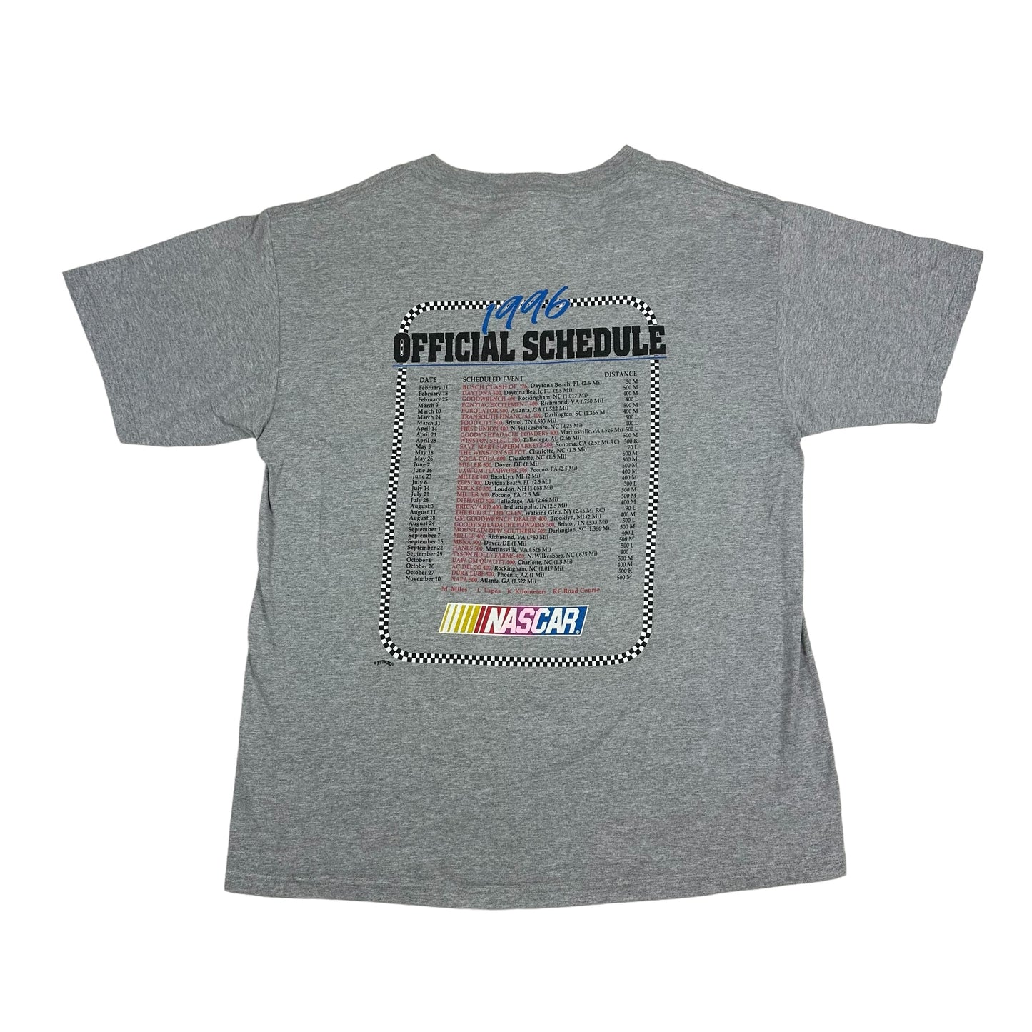 Vintage Jeff Gordon NASCAR Gray Nutmeg Tee