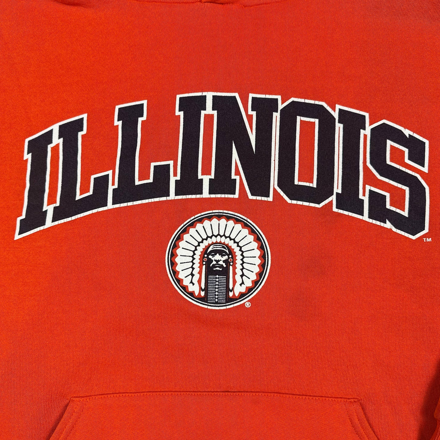 University of Illinois Champaign Urbana Orange Russell Athletic Hoodie