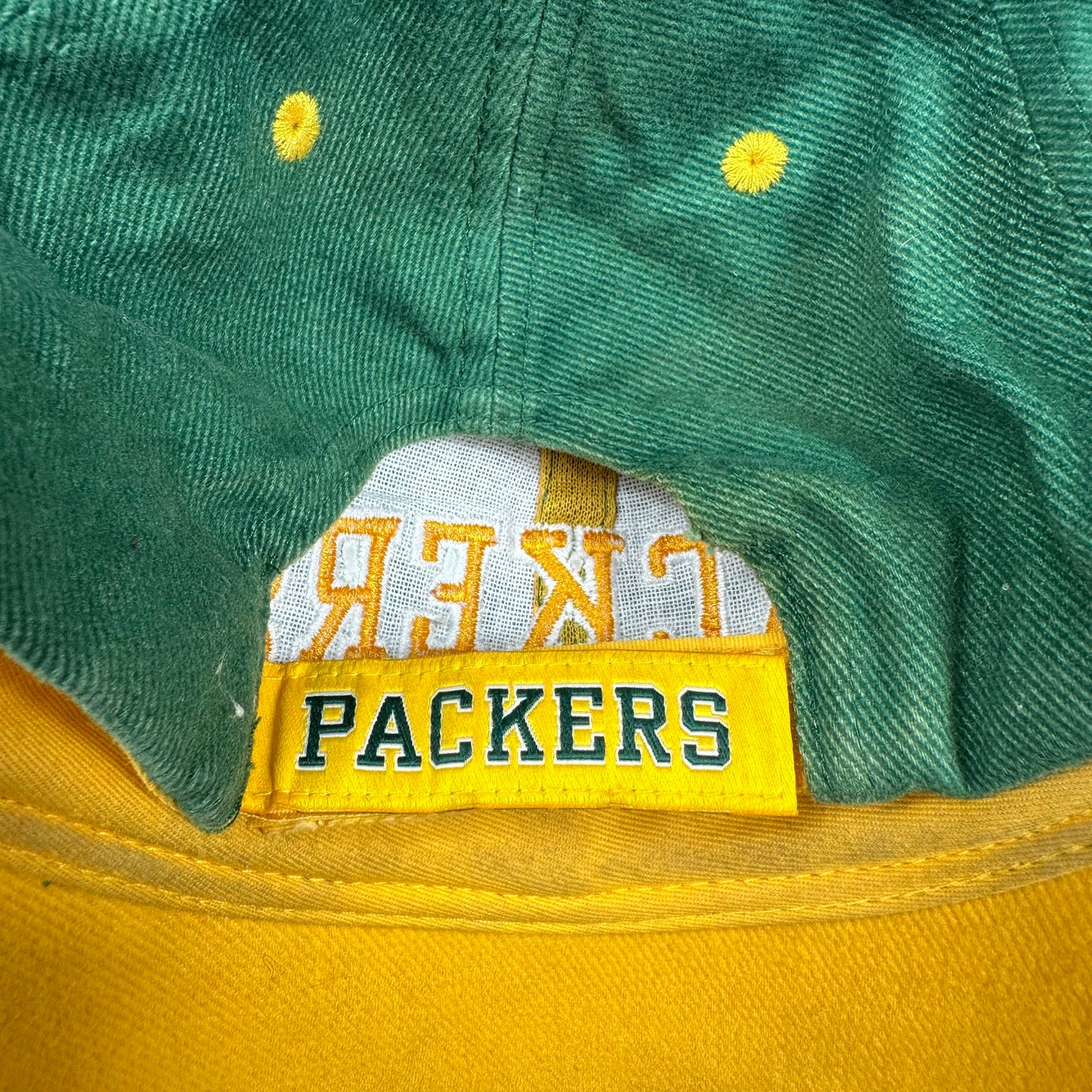 Green Bay Packers NFL Hook & Loop Back Hat