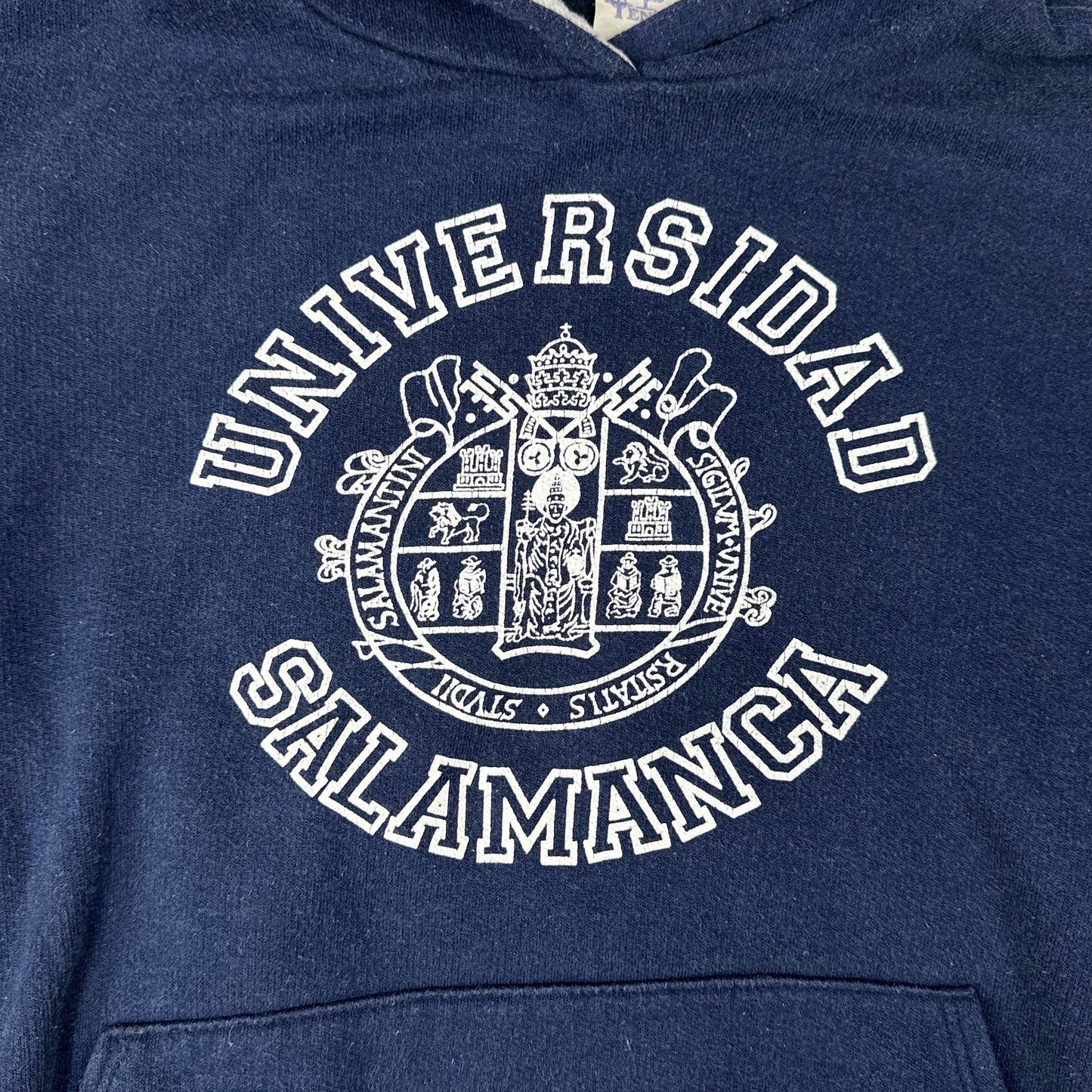 Vintage Universidad Salamanca Navy Blue Hoodie