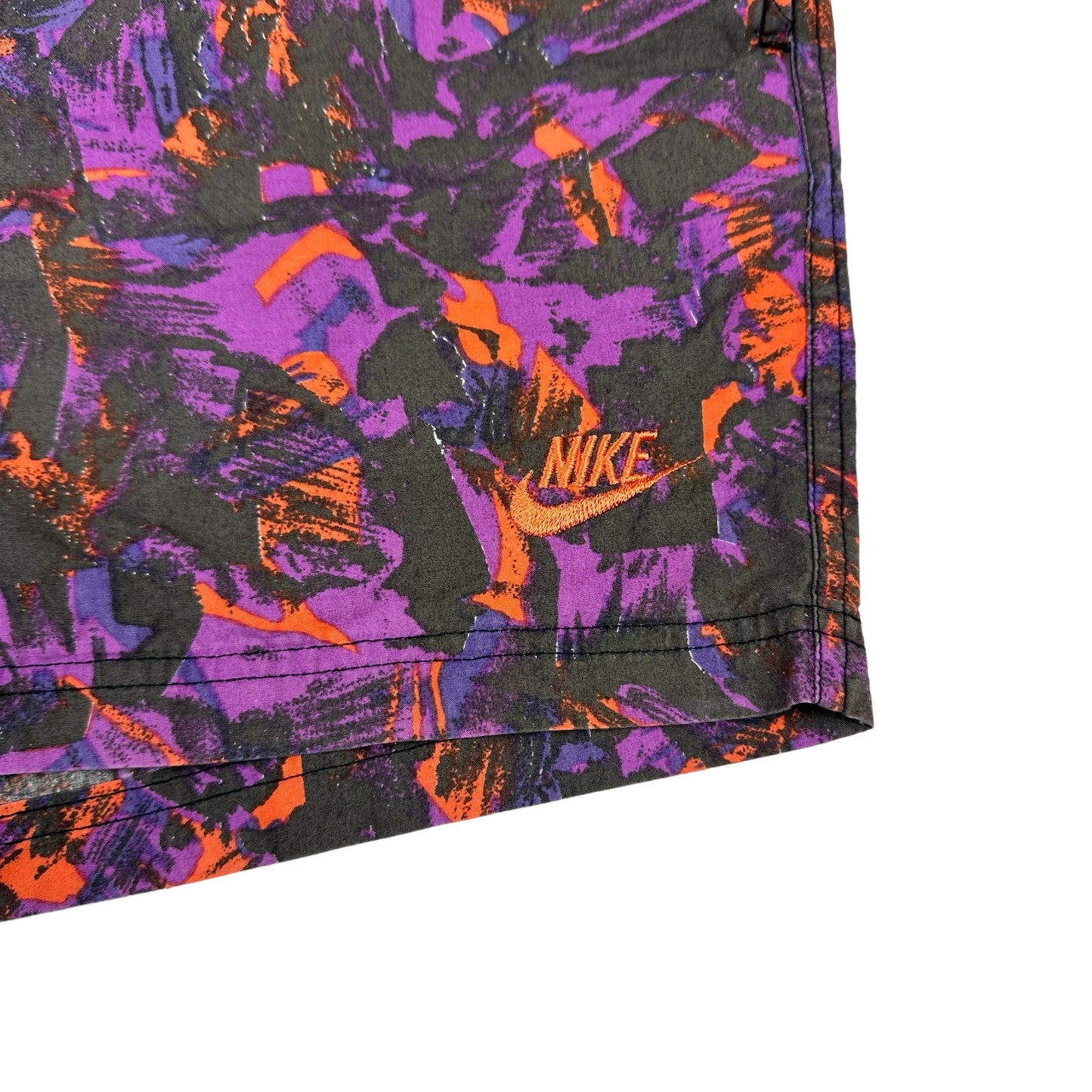 Vintage Nike Pink Purple Orange Abstract Nylon Shorts