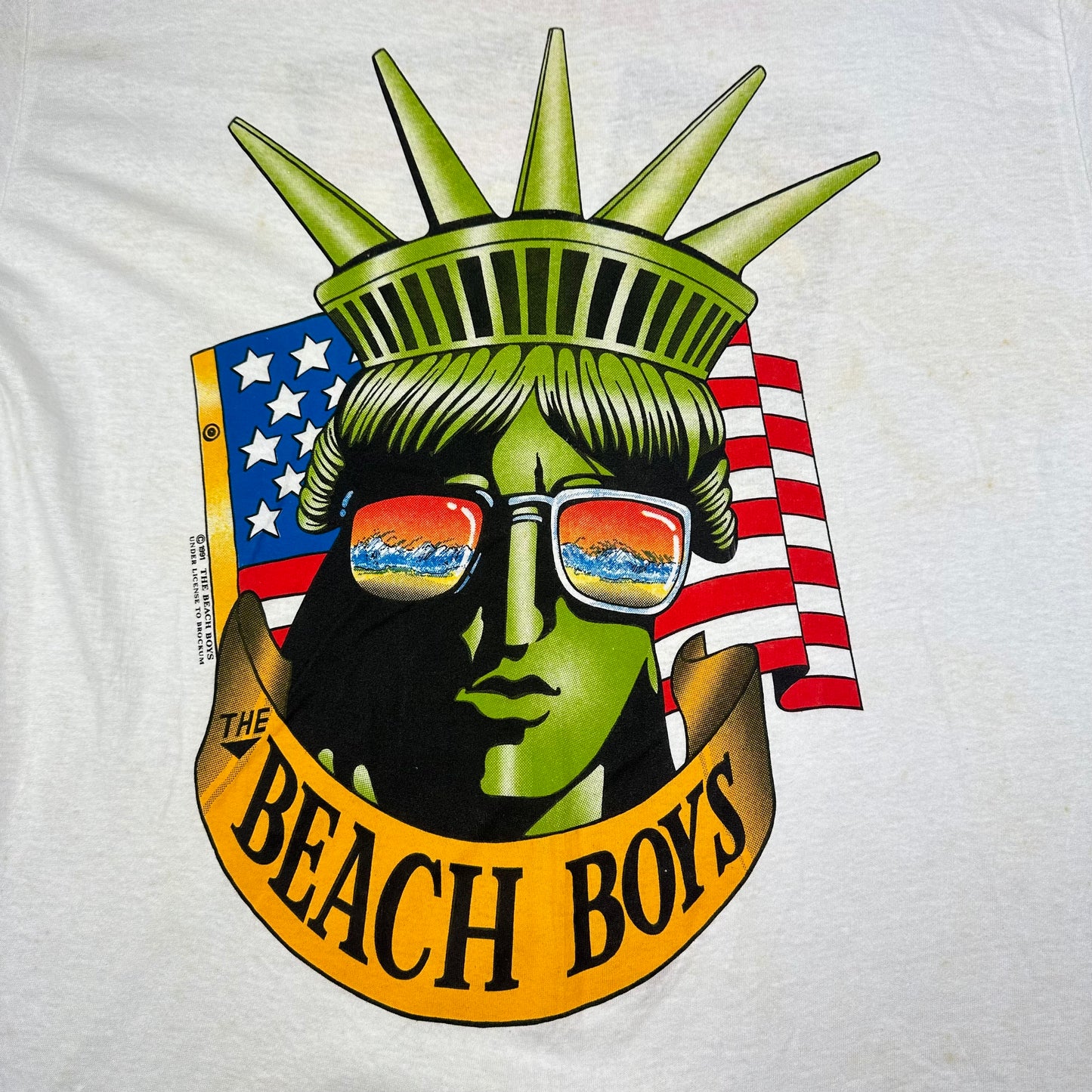 Vintage Beach Boys Statue of Liberty Brockum Tee