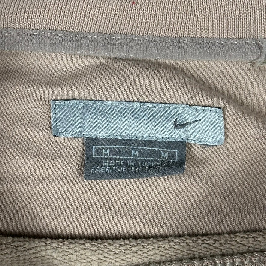 Vintage Nike Sweatshirt Y2K Beige Mini Swoosh